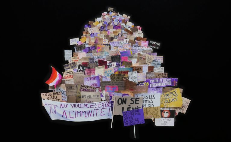 Karin Fisslthaler, »Our Arms won‘t Get Tired (IV)«, 2024, Fine Art Prints, Cut-Out & Collage on Cardboard, 74x86 x 4 cm